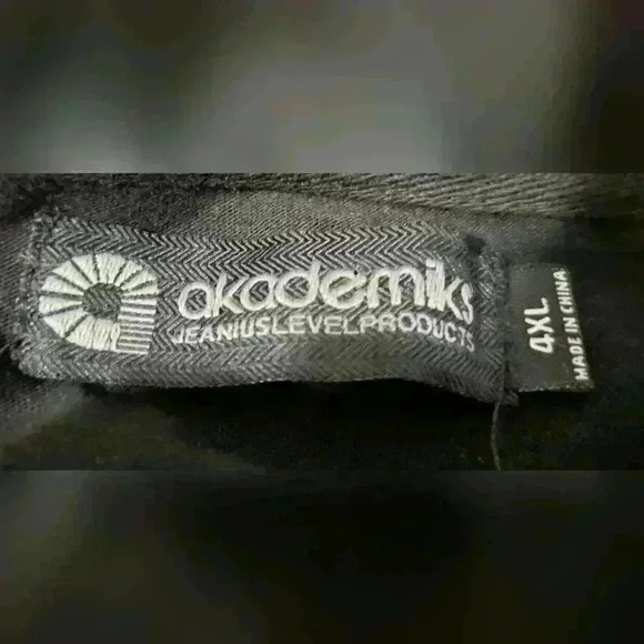 Akademiks Mens Shirt Gold & Black sz 4XL - Picture 6 of 7